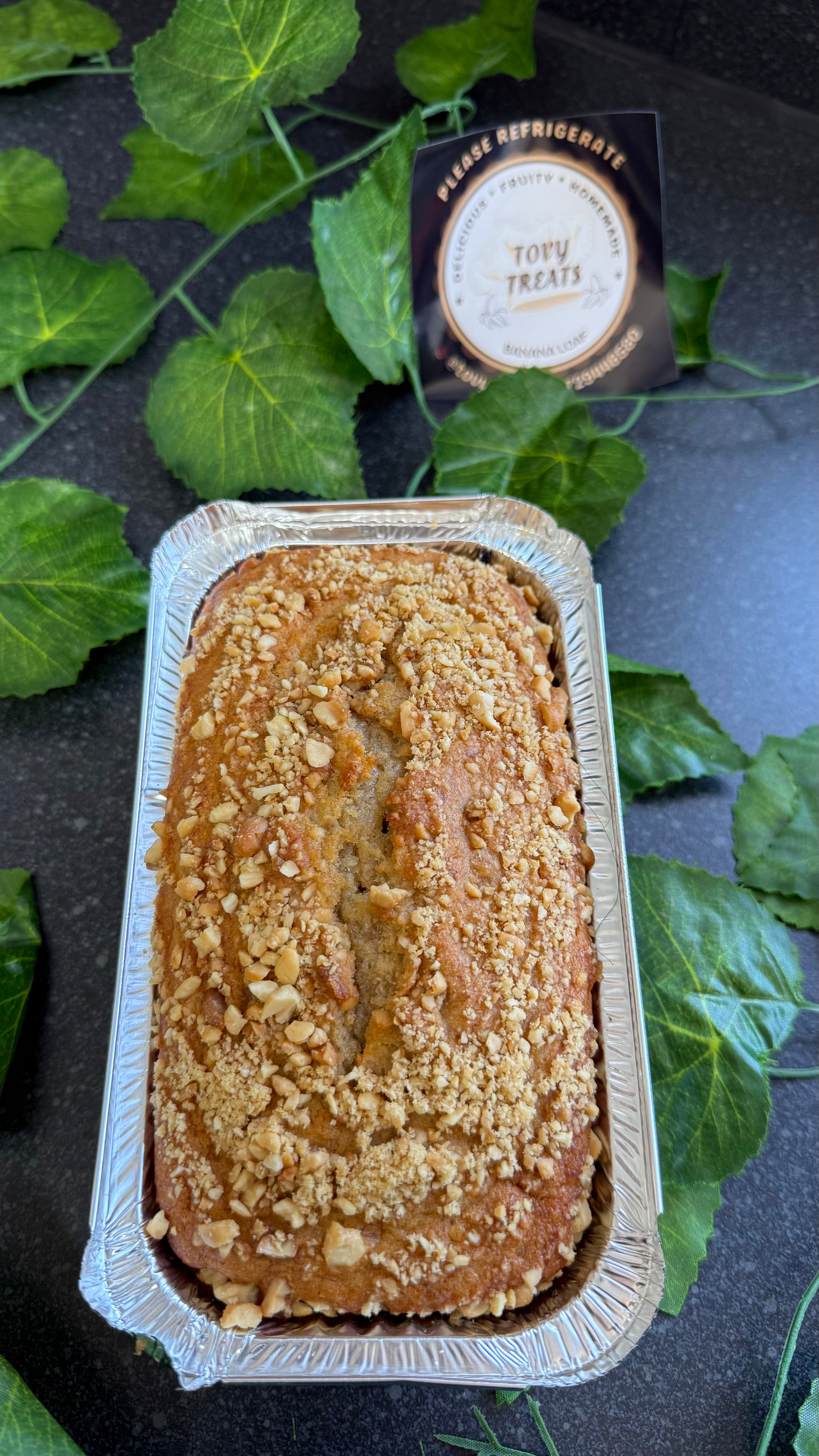 Peanut banana loaf