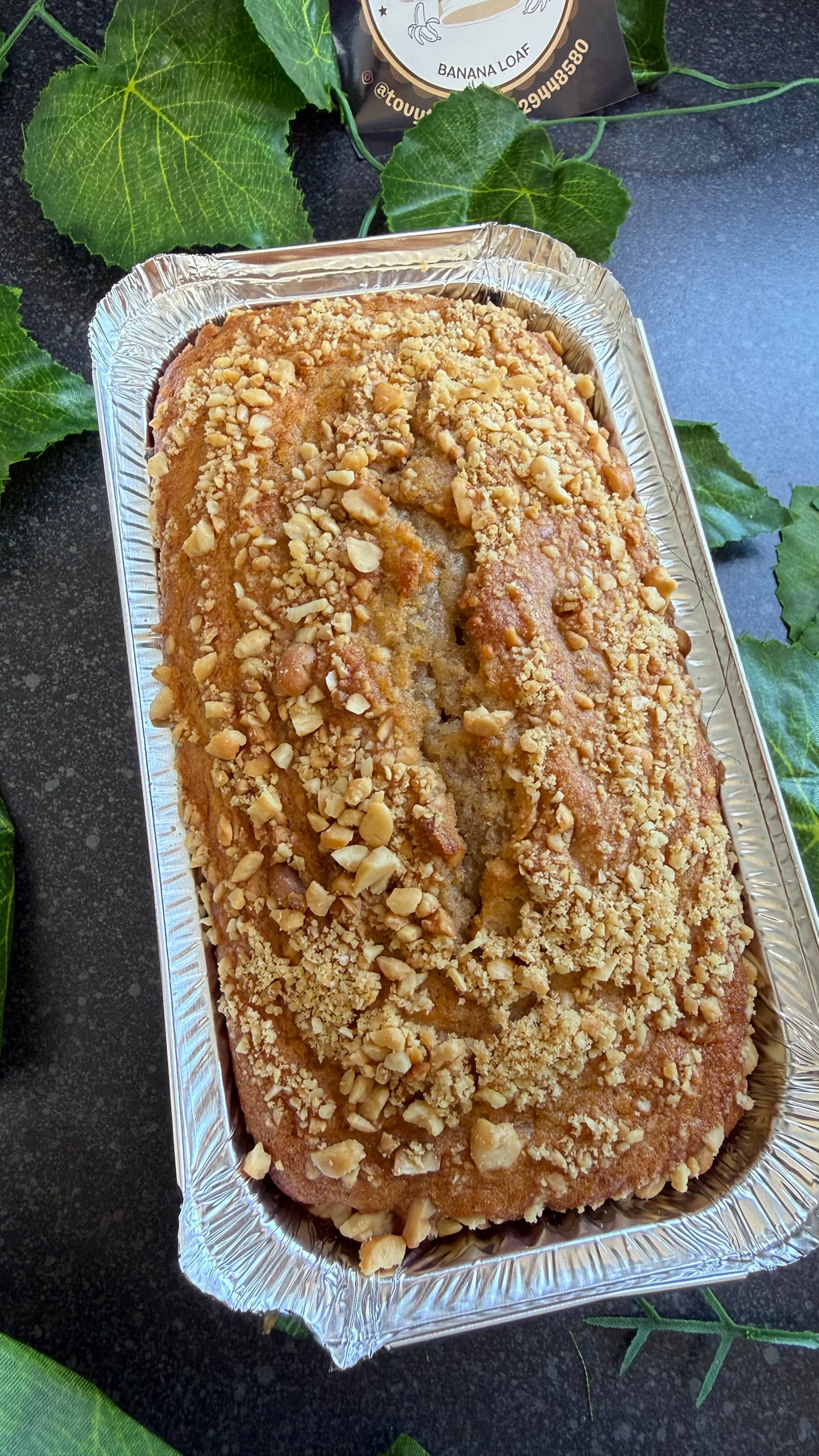 Peanut banana loaf