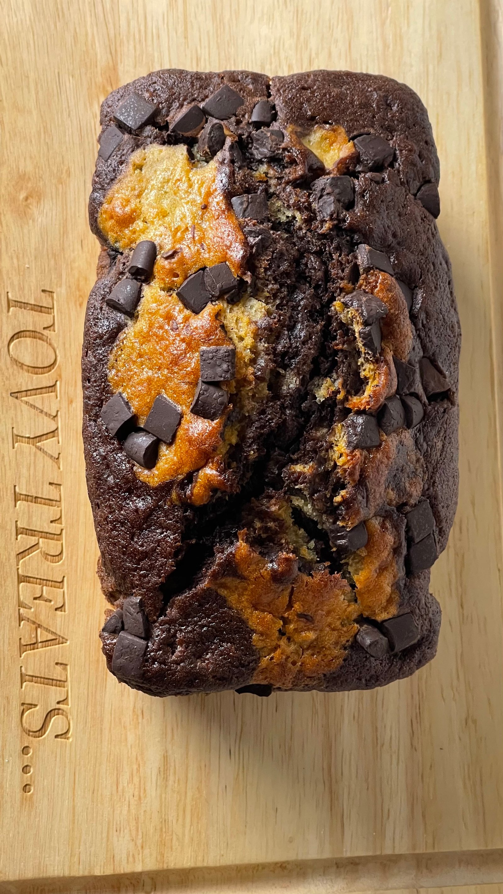 Double chocolate Banana loaf